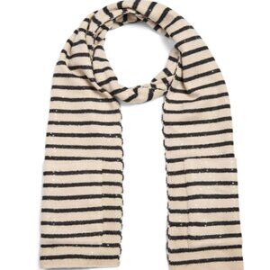 Striped Scarf w Sequins